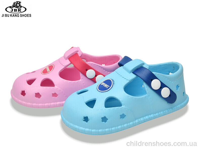 Кроксы No brand 01-6140 blue-pink mix
