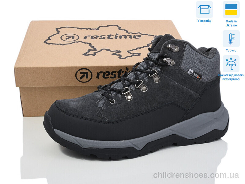 Ботинки Restime VMZ24277 grey термо