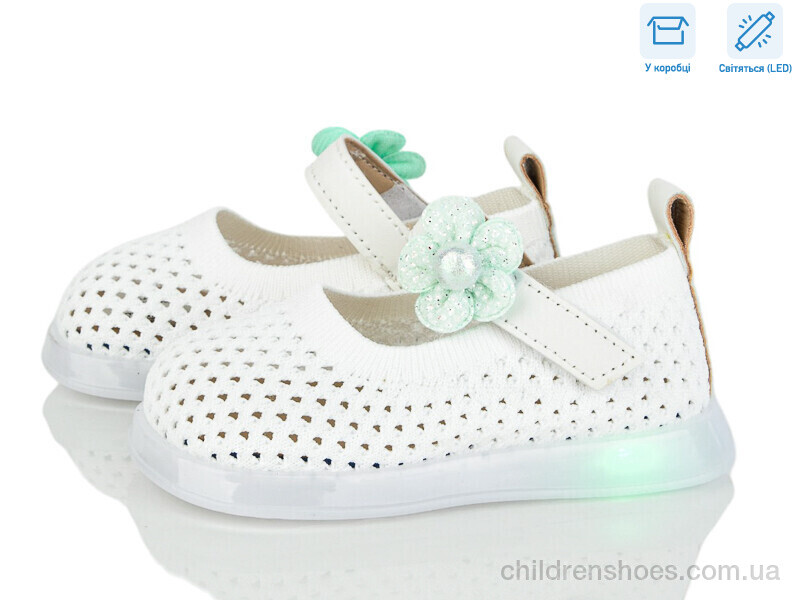 Туфли Chton A691 white LED