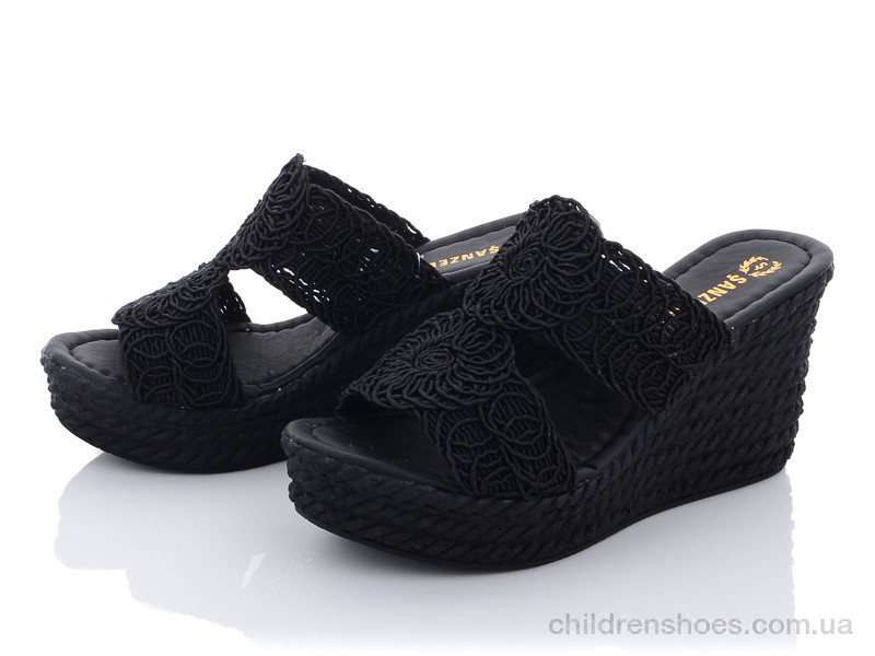 Шлепки женские Sanzelize 15001 black