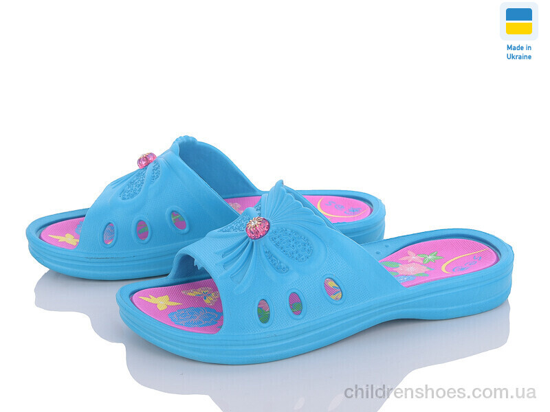 Шлепки детские DS DS ППЖ 05 бірюза