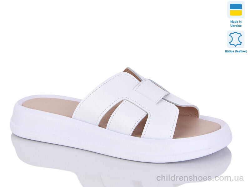 Шлепки женские No brand 518 білий к.