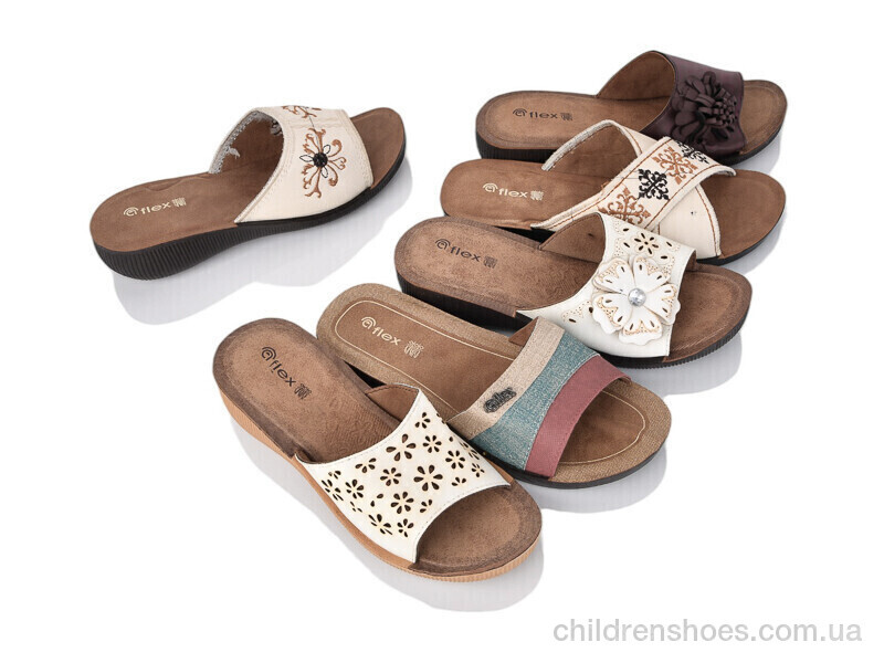 Шлепки женские Flex 3003-10 mix