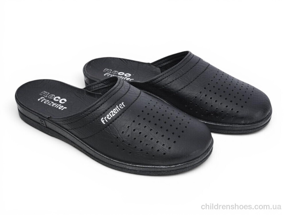 Шлепки 95080505 чорний Rai shoes / p. 41-46 / 6пар