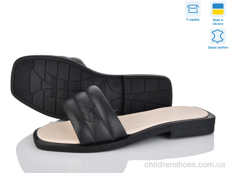 Шлепки женские Lady Million L72 чорний