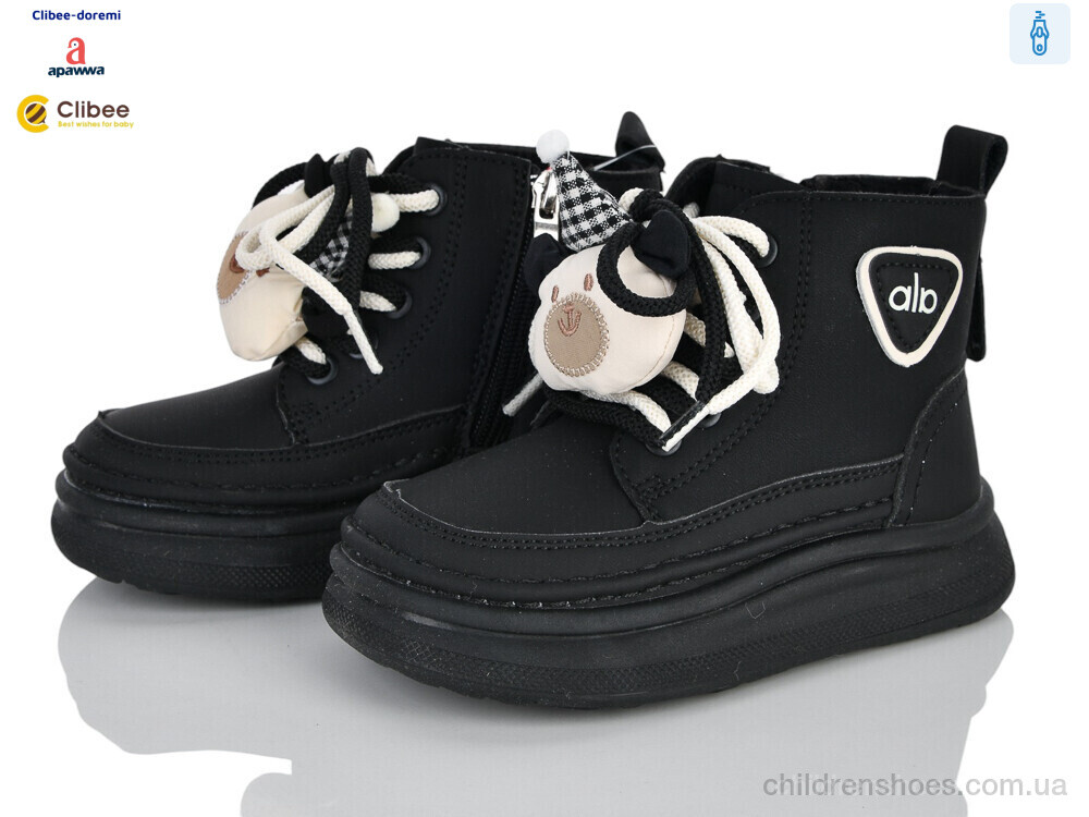 Ботинки K934910 black фліс Clibee-Doremi / p. 27-31 / 5пар