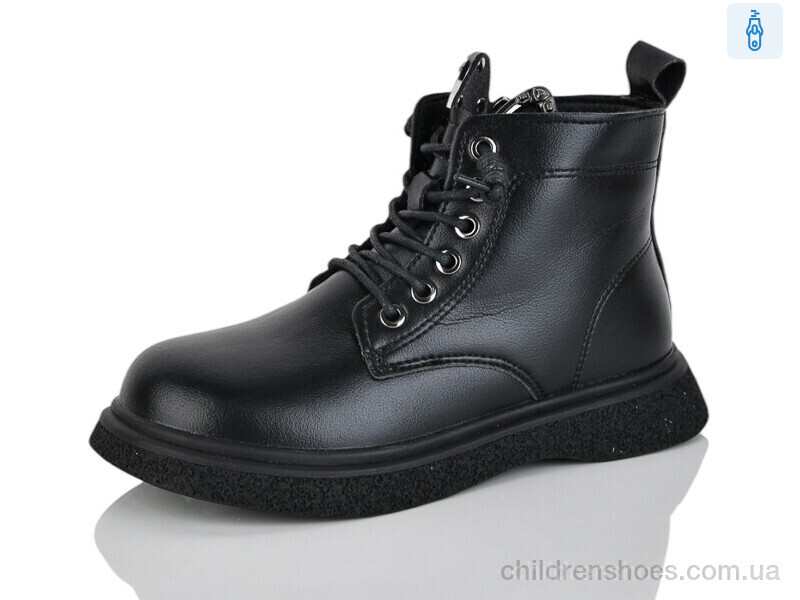 Ботинки 9018 black KEWK / p. 31-36 / 6пар