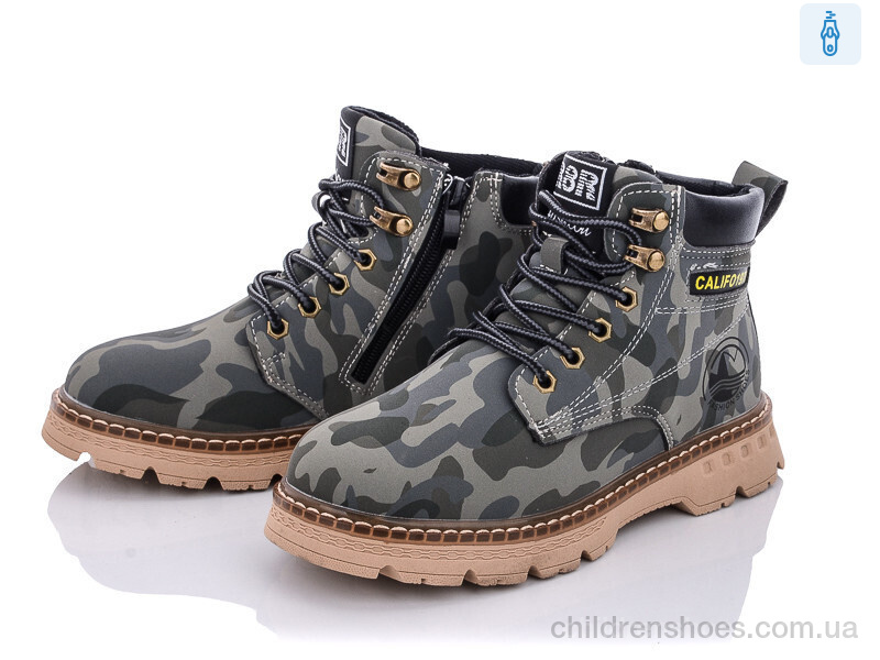 Ботинки Y160(B8090-1) army green Violeta / p. 32-37 / 6пар