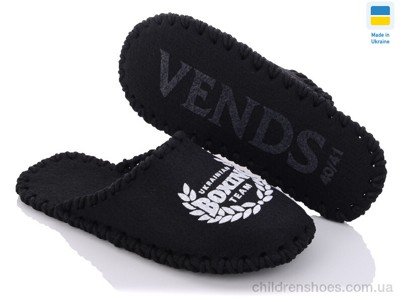 Тапки Vends 326M черный
