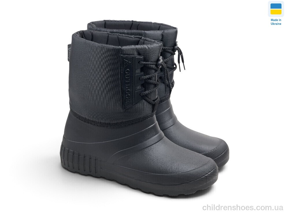 Сапоги из пены T-479A чорний Rai shoes / p. 37-41 / 6пар
