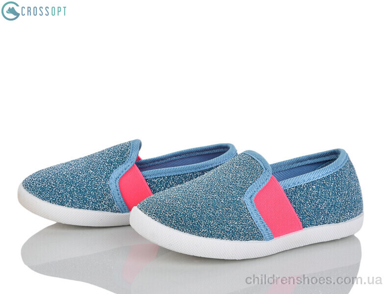 Слипоны No brand BE112 l.blue