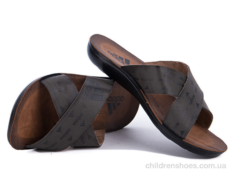 Шлепки детские Selena 40026 тём/сер.