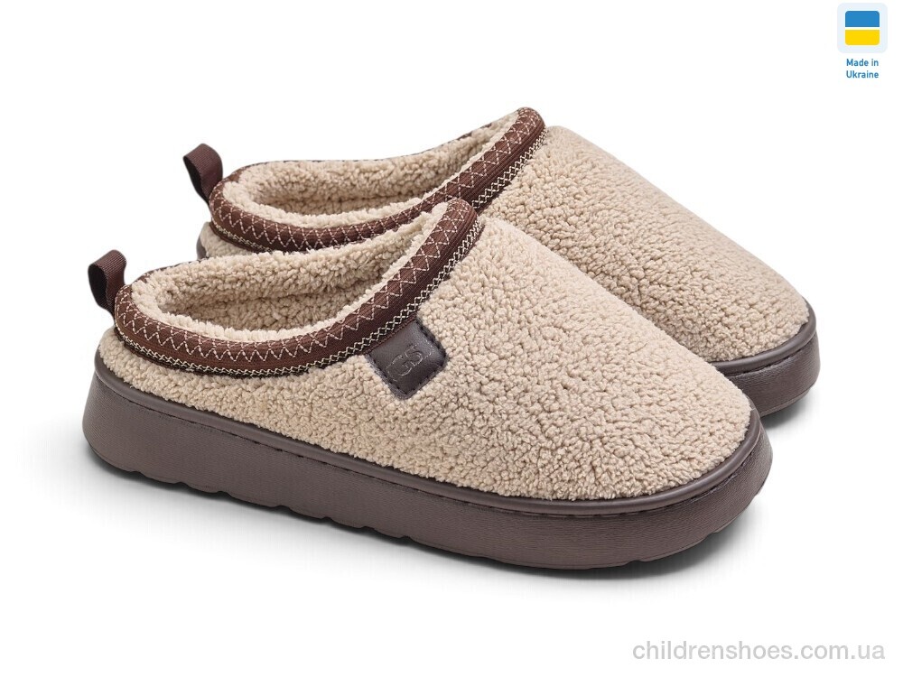 Тапки UD73021 Bg бежевий (тедді) Rai shoes / p. 37-41 / 6пар