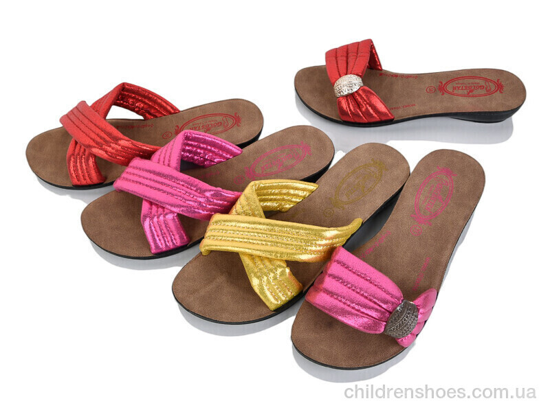 Шлепки женские Goldstar N001-1 mix