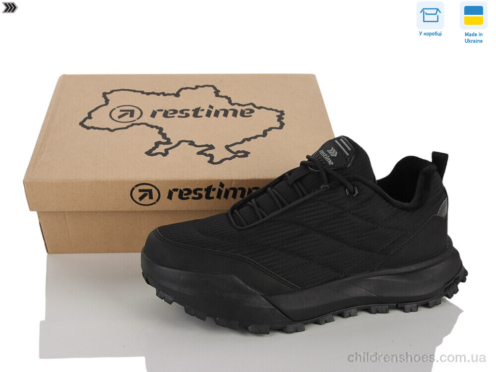 Кроссовки AMZ26819 black Restime / p. 41-45 / 8пар