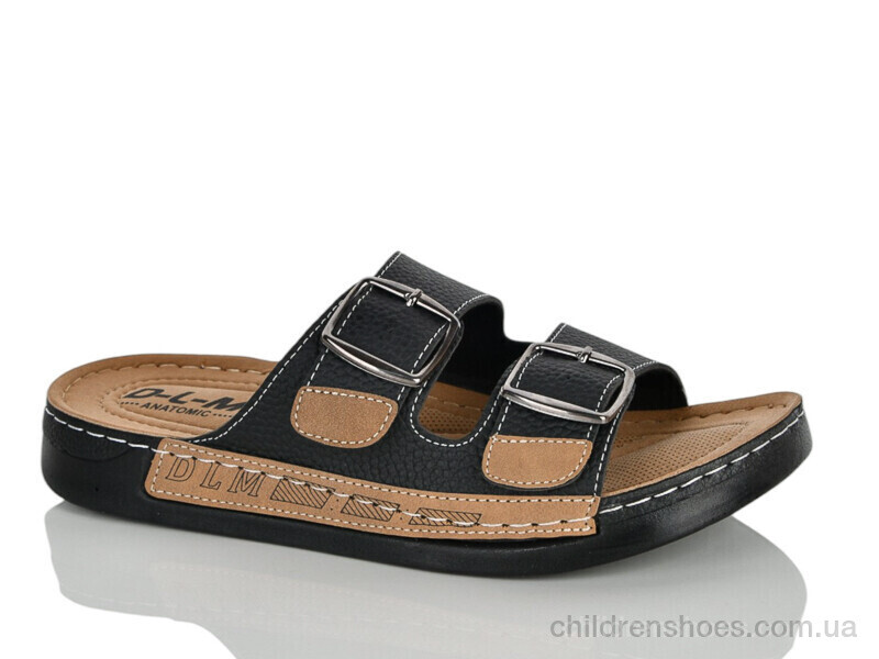 Шлепки Dali Moda 7013 чорний к.