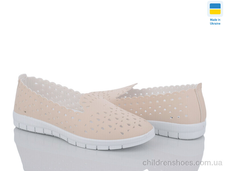 Слипоны B&R B&R Ж16 бежевий