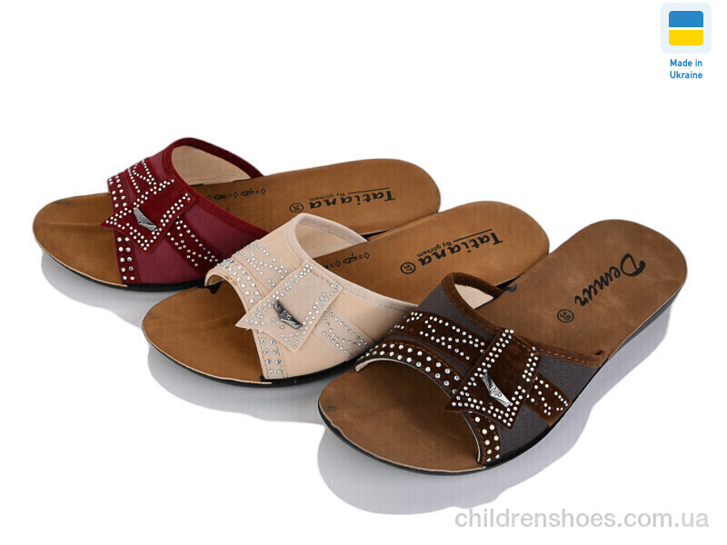 Шлепки женские Demur 0002-4 mix