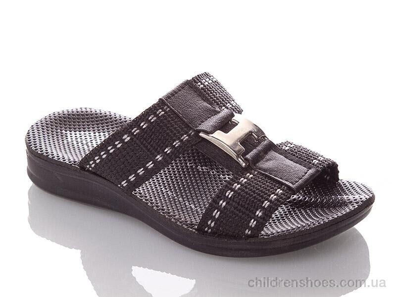 Шлепки K26-H black-white (24-30) DeMur / p. 26-30 / 6пар