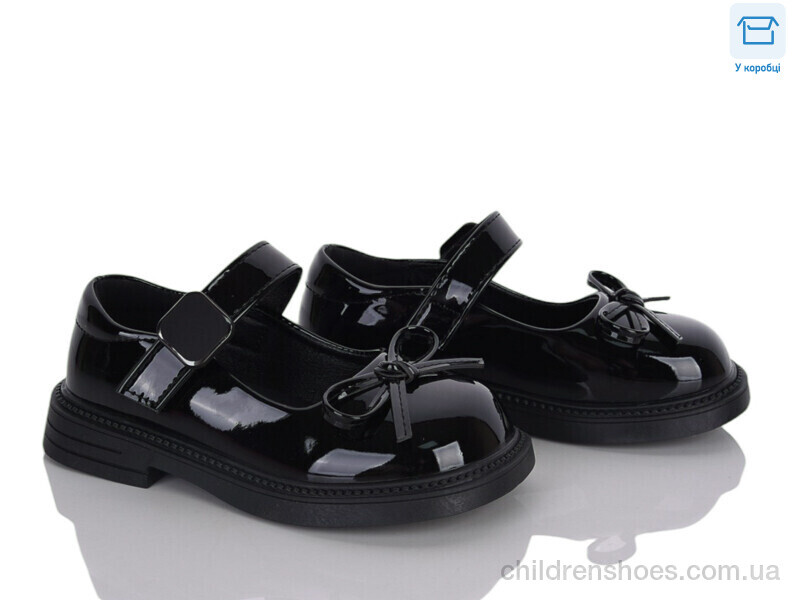 Туфли DB800-1 black Clibee-ShoSho / p. 26-30 / 6пар