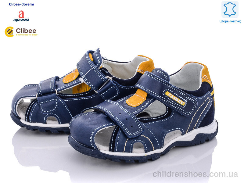 Сандалии AB219-2 blue-yellow Clibee-Doremi / p. 26-31 / 6пар