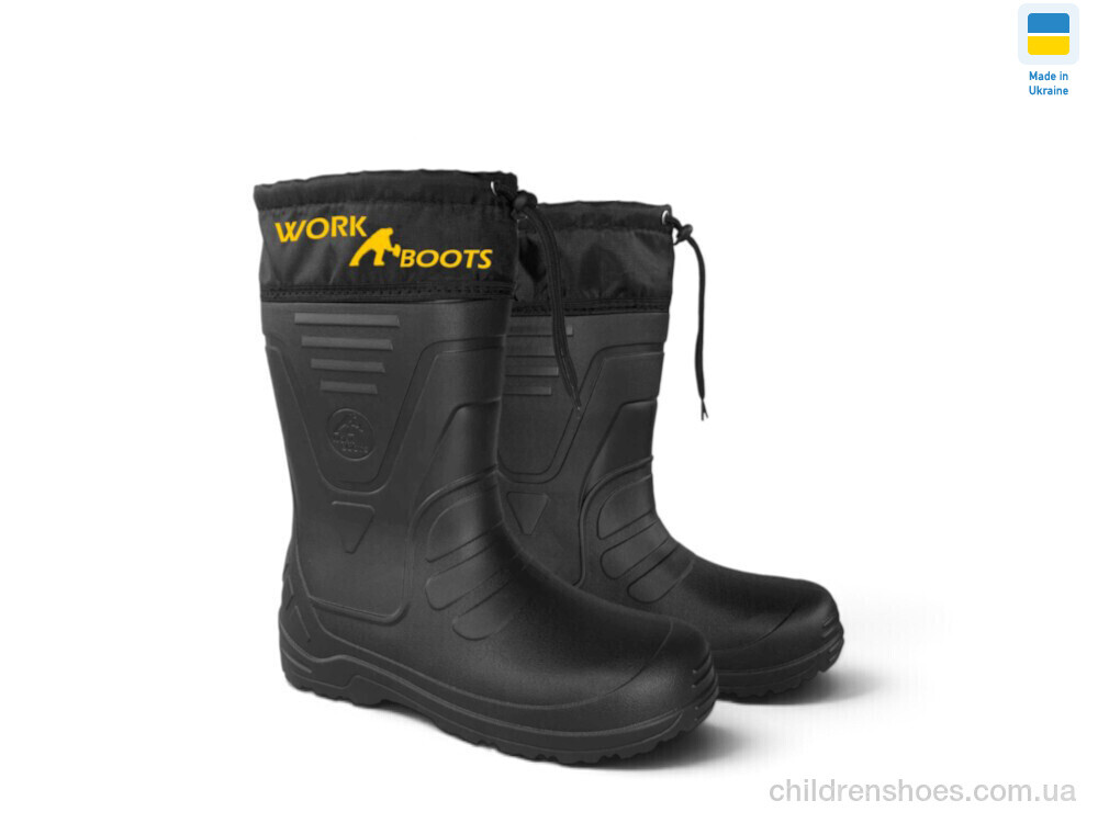 Сапоги из пены Рибак чорний Rai shoes / p. 41-46 / 4пар