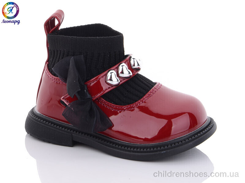 Туфли M6618-2 red Леопард / p. 16-20 / 12пар