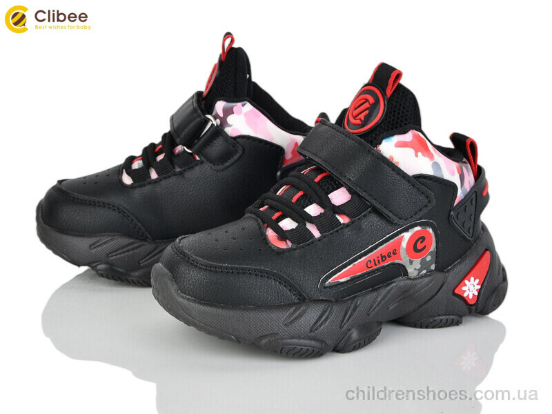 Кроссовки Clibee E79 black-red