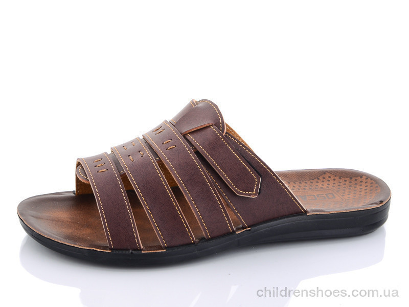 Шлепки Oscar O10307 brown