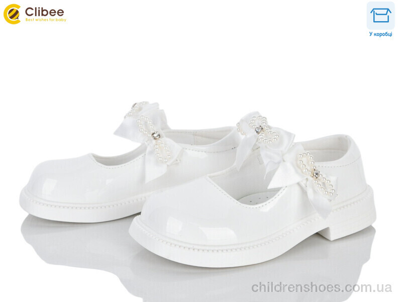 Туфли DB802-3 white Clibee / p. 26-31 / 6пар