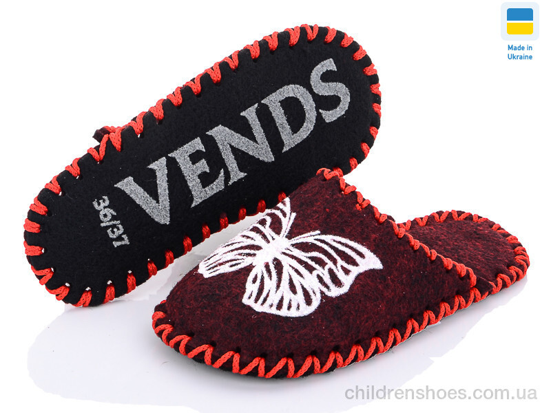 Тапки Vens 203W бордо
