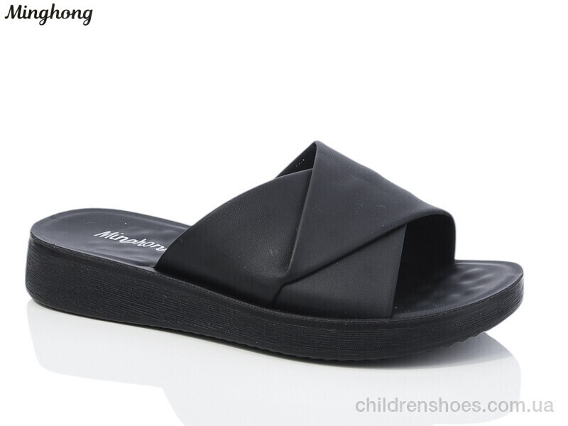 Шлепки женские Minghong 7719-39 black масажка