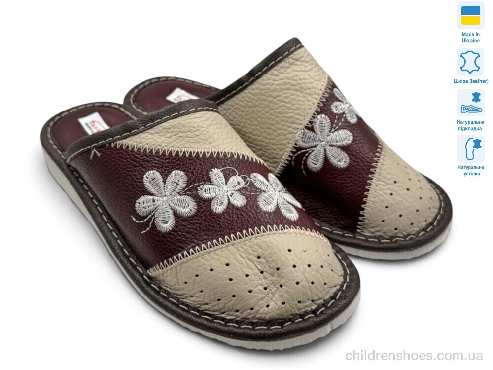 Тапки Тапмал 002 коричневий Rai shoes / p. 36-41 / 6пар
