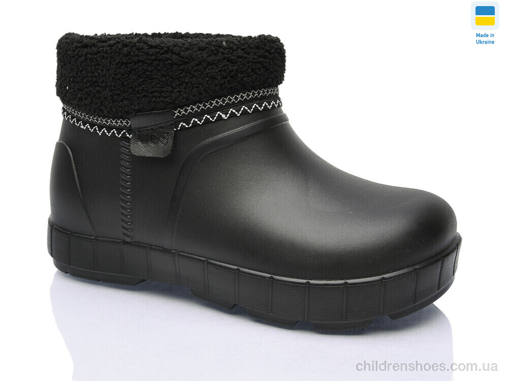 Сапоги из пены D43 чорний Крок / p. 36-41 / 6пар