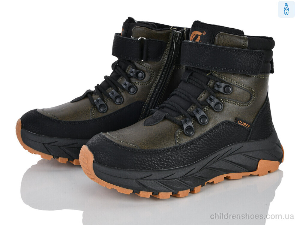 Ботинки HC527 a.green-yellow Clibee-ShoSho / p. 32-37 / 6пар