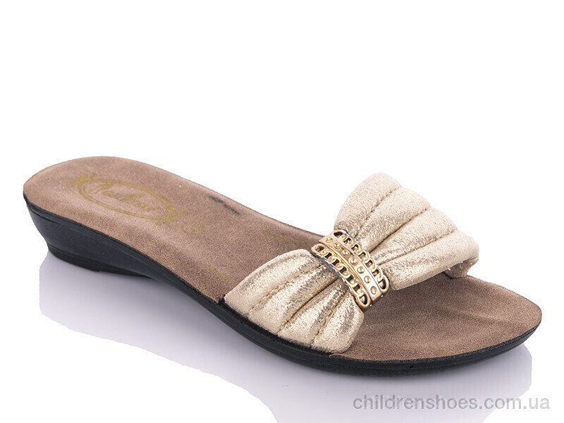 Шлепки K26-809 gold (30-35) DeMur / p. 30-35 / 6пар