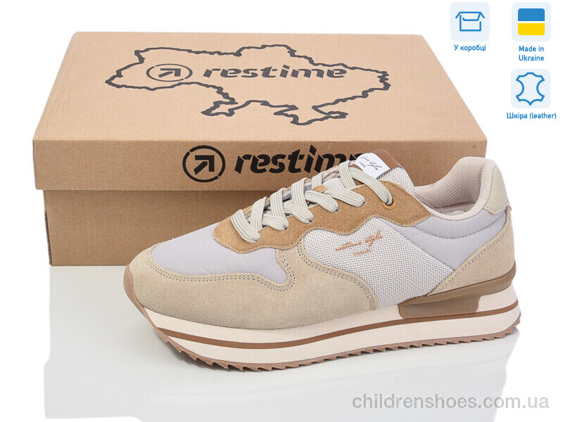 Кроссовки Restime JW024034 beige