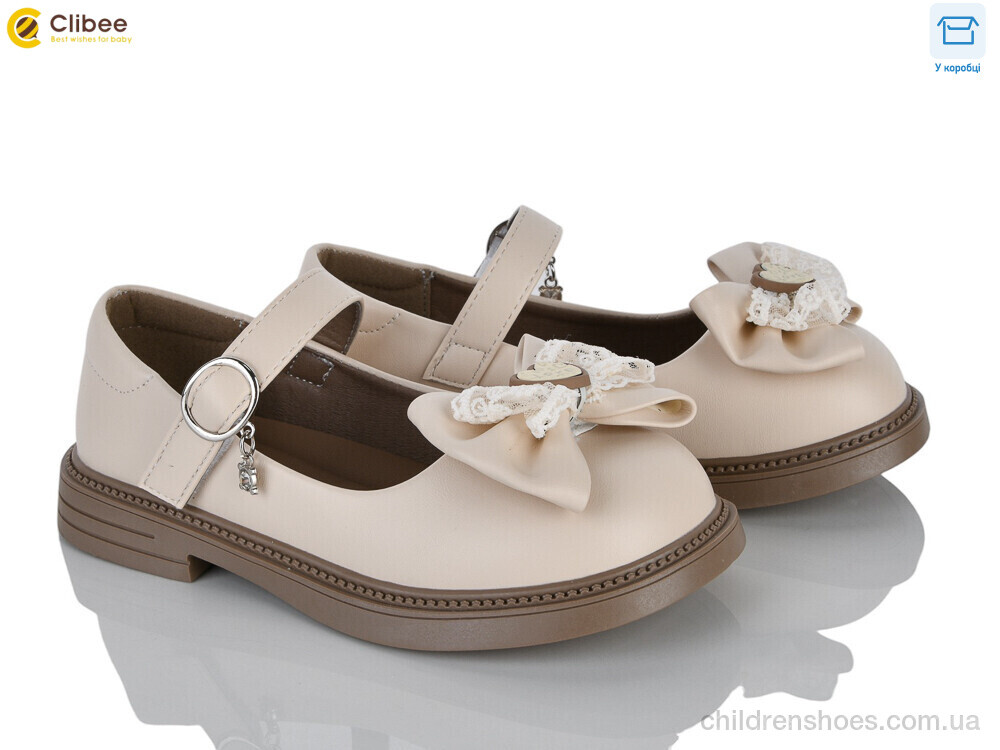 Туфли DC809-3 beige Clibee / p. 31-36 / 6пар