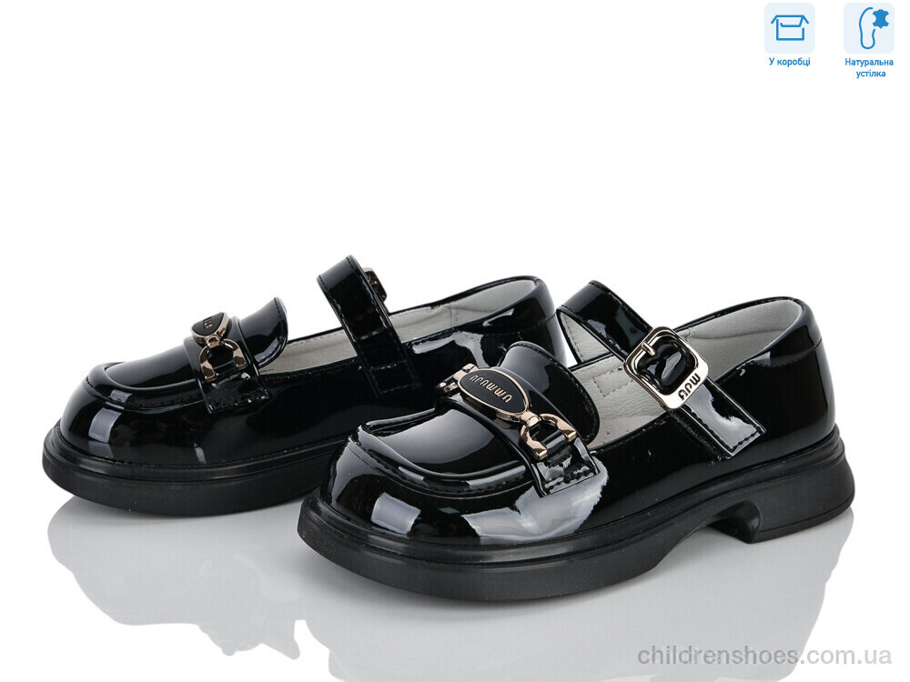 Туфли ABC3682P black Clibee-ShoSho / p. 27-31 / 6пар