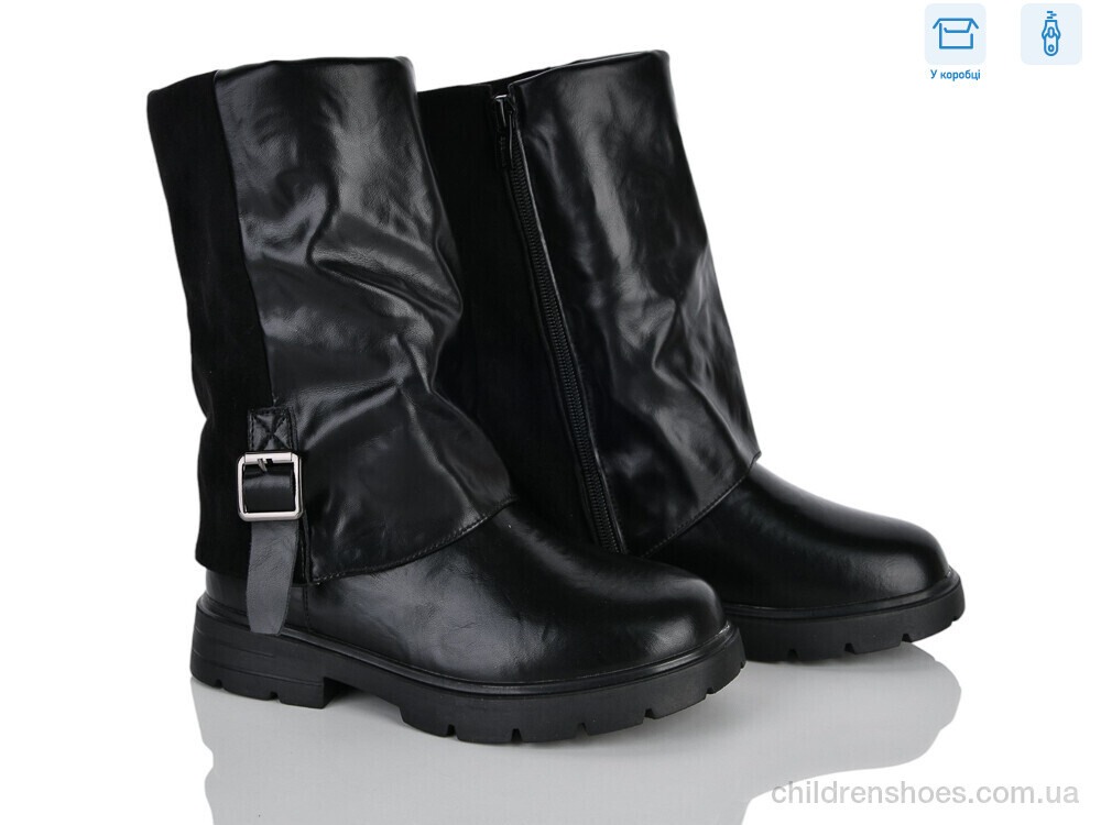 Сапоги ABQ5313R-U black Clibee-ShoSho / p. 31-36 / 8пар