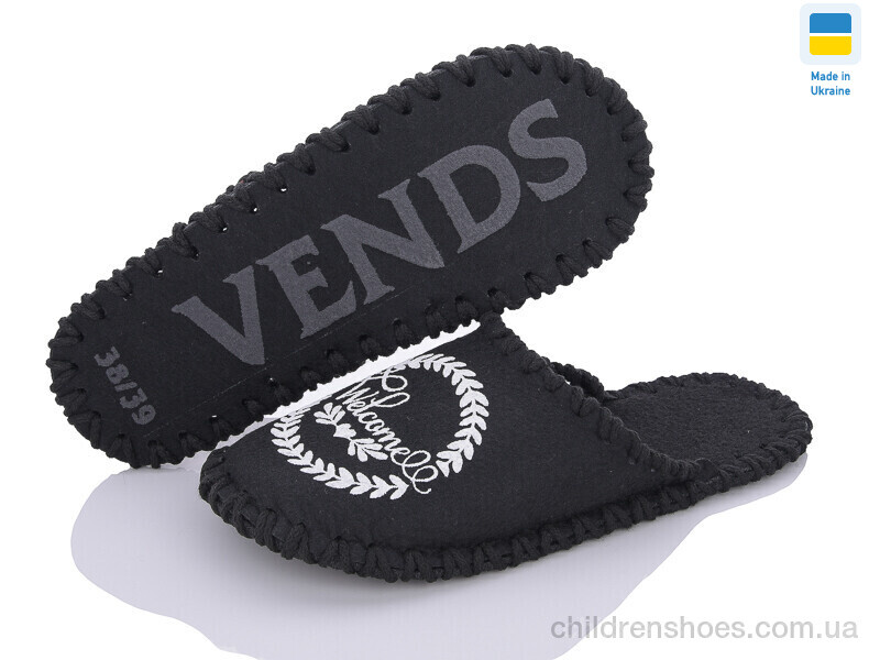 Тапки Vends 264 чорний