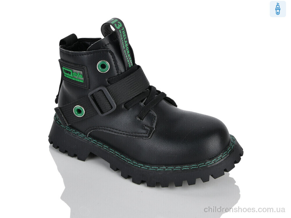 Ботинки XXF02-1262 black-green Xifa kids / p. 27-32 / 8пар