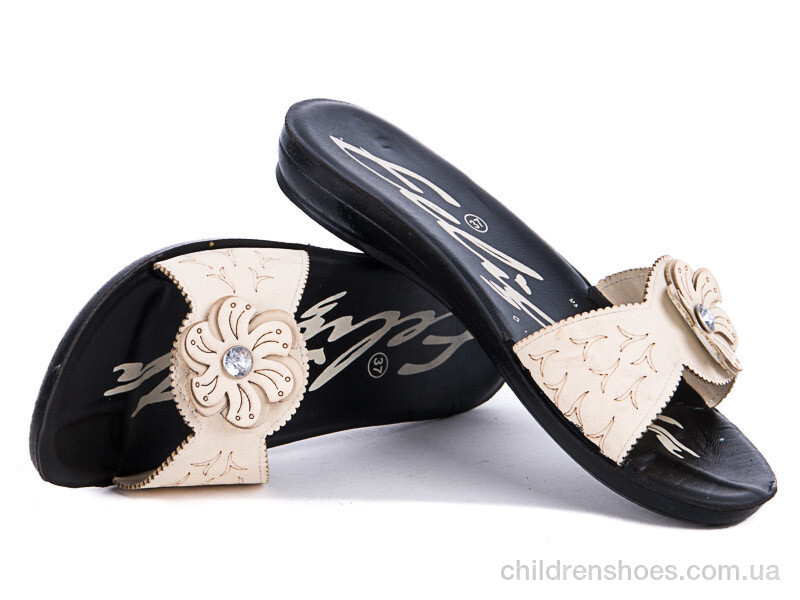 Шлепки женские Selena Феличита тапок бежевый