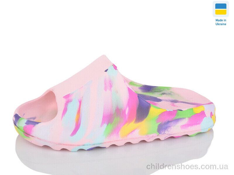 Шлепки женские Cross L6 папуга синій