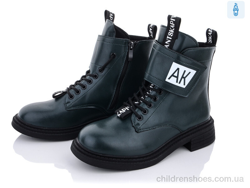 Ботинки 197-53 green Violeta / p. 36-41 / 8пар