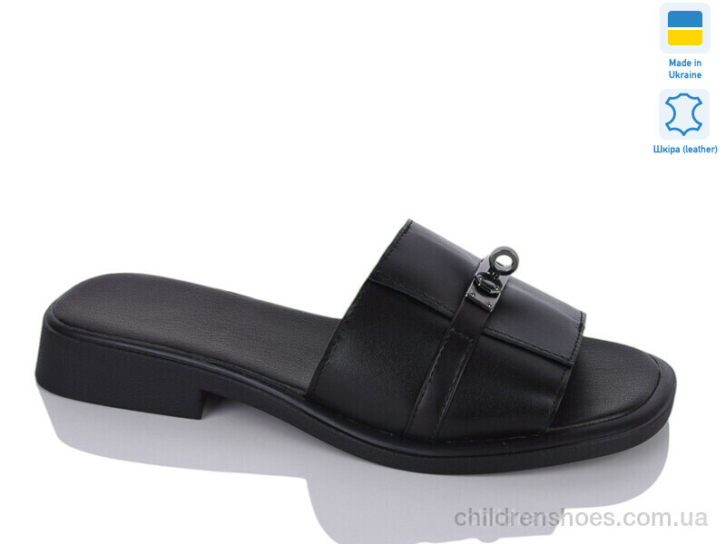 Шлепки женские No brand 558 чорний к.