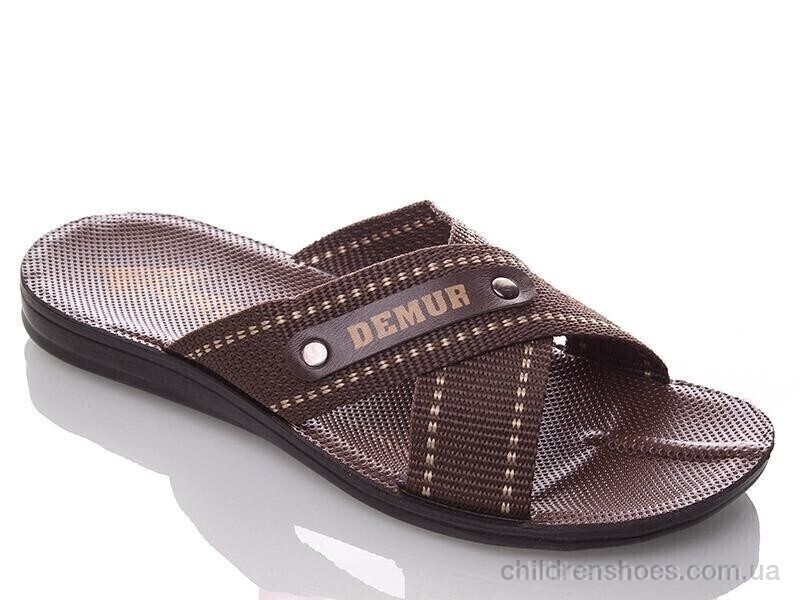 Шлепки Demur TRK DeMur brown-white