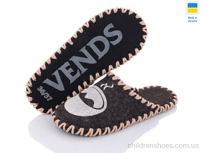 Тапки Vends 219W коричневий