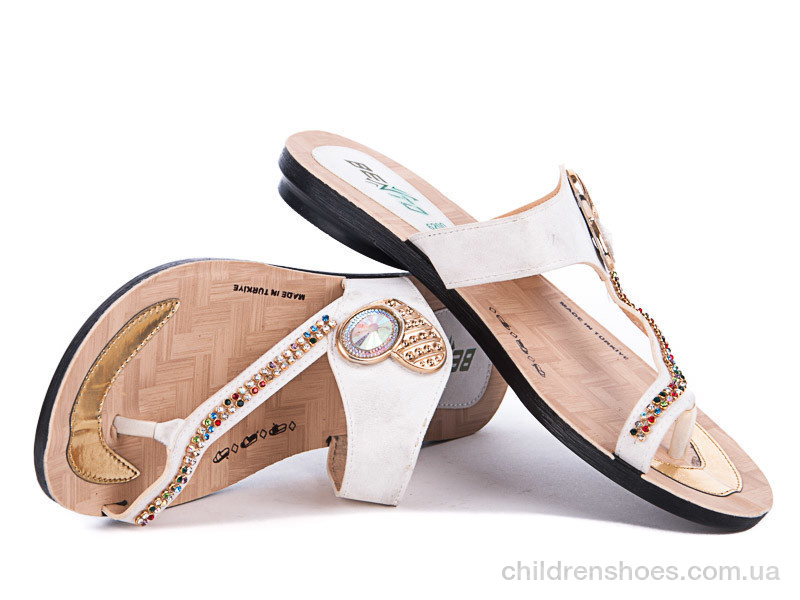 Шлепки женские Selena 6211 белый