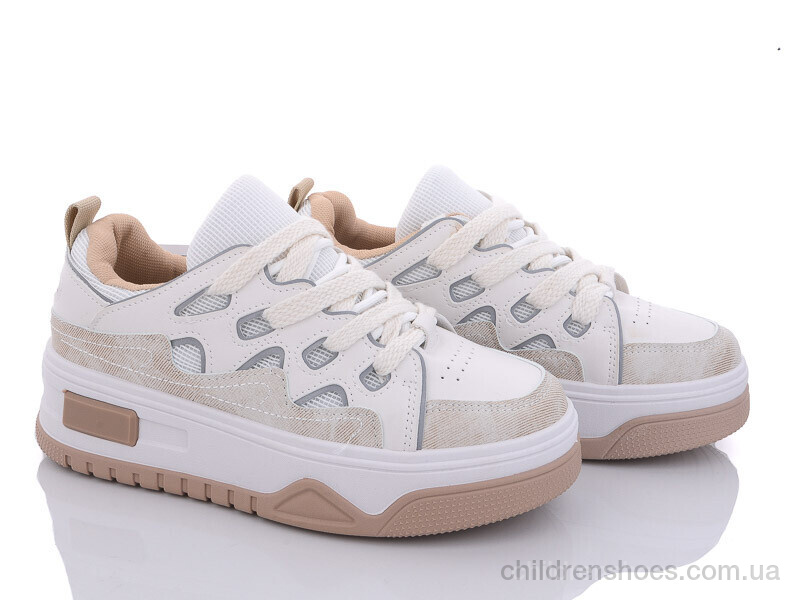 Кроссовки Violeta only one 20-1018-2 white-beige